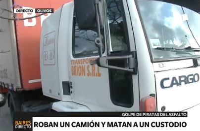 Roban un camión y matan a un custodio