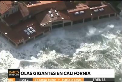 Alerta por olas gigantes en California
