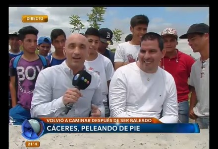 Fernando Cáceres, peleando de pie: "Es un cambio muy grande"