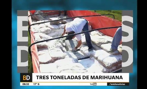 Secuestran más de tres toneladas de marihuana ocultas en un camión