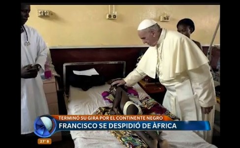 Francisco se despidió de África