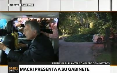 Macri presenta a todo su gabinete en el Jardín Botánico