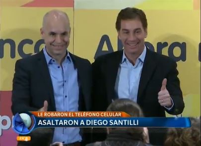 Asaltaron a Diego Santilli y le robaron su celular