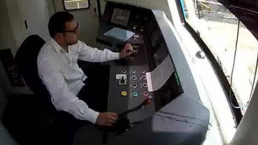Se puede ver en vivo el trabajo de los motorman del Sarmiento