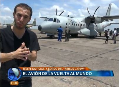 El avión de la vuelta al mundo