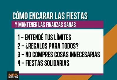 Cómo encarar las Fiestas