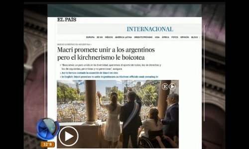 La asunción de Macri en los diarios internacionales
