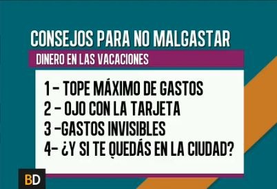 Vacaciones: consejos para no malgastar