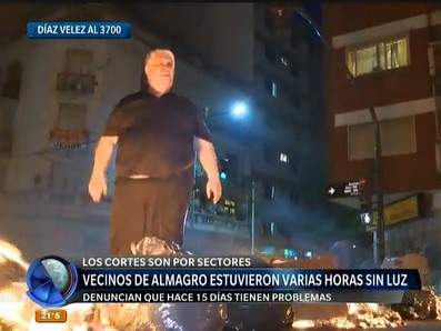 Protesta de vecinos de Almagro por cortes de luz