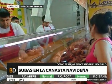 El precio de la carne en el Mercado Central
