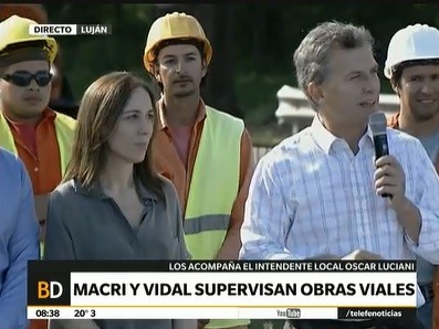 Macri en Luján: "Obra que comienza no para hasta terminarse"