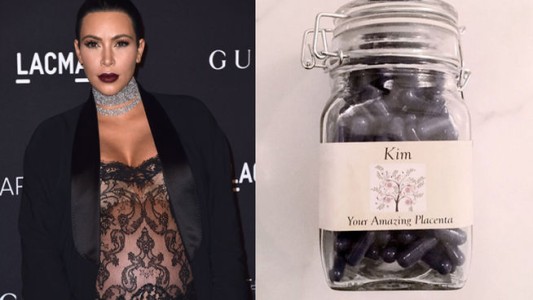 Kim Kardashian se come la placenta de su hijo recién nacido