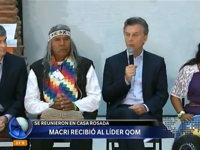 Macri recibió a representantes de pueblos originarios
