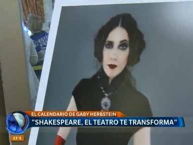 El calendario de Gaby Herbstein: "Shakespeare, el teatro te transforma"