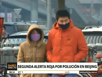 Segundo alerta rojo por polución en Baijing