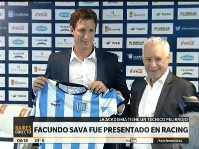 Facundo Sava fue presentado como técnico de Racing