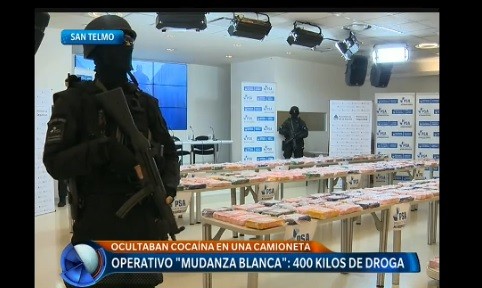 Operación "Mudanza Blanca": secuestraron 400 kilos de cocaína en Lomas de Zamora