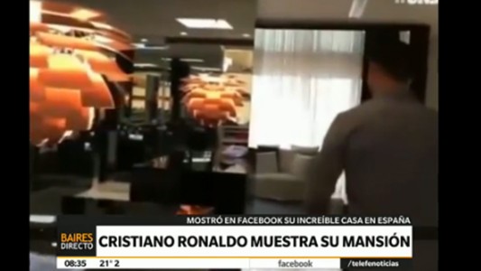 Cristiano Ronaldo muestra su mansión
