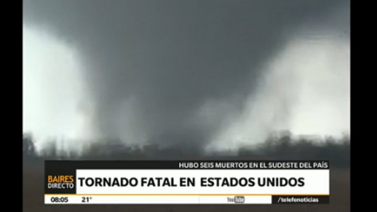 Tornado fatal en los Estados Unidos