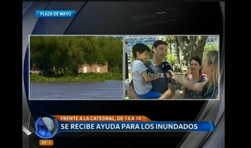 La solidaridad de la gente para ayudar a los inundados