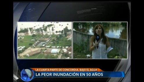 Al menos dos muertos y miles de evacuados por la crecida de ríos en el Litoral