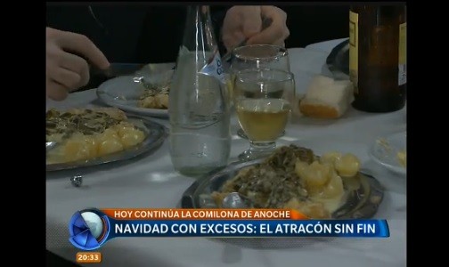 El atracón de Navidad, comer y beber en exceso como todos los años
