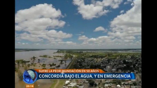 Concordia bajo el agua, y en emergencia