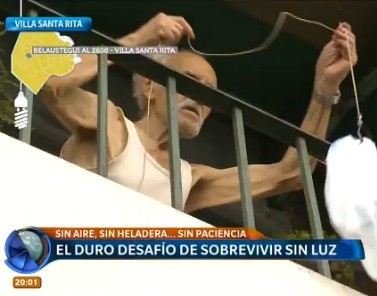 El duro desafío de sobrevivir sin luz