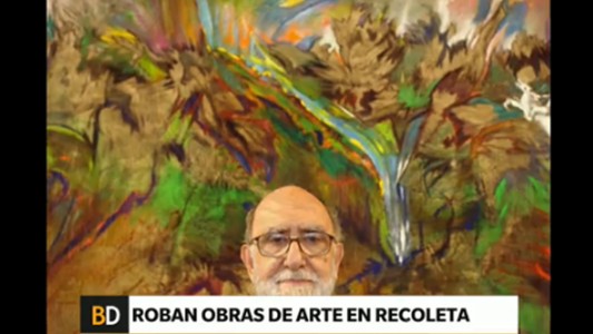 Roban obras de arte en Recoleta