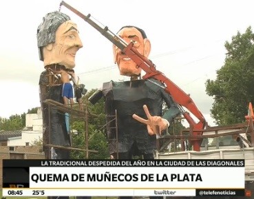 Quema de muñecos de La Plata