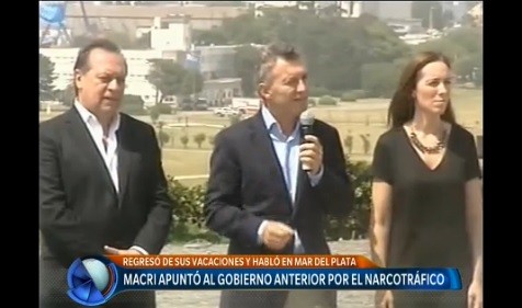 Macri habló de "inacción o complicidad" del gobierno anterior con el narcotráfico