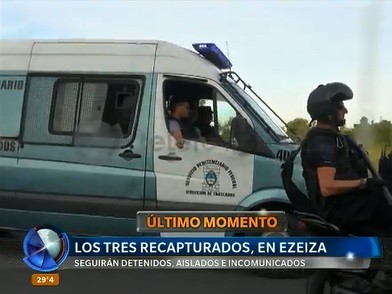 El traslado de los detenidos a la cárcel de Ezeiza