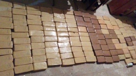 Los detuvieron con más de 200 kilos de marihuana y 17 de cocaína