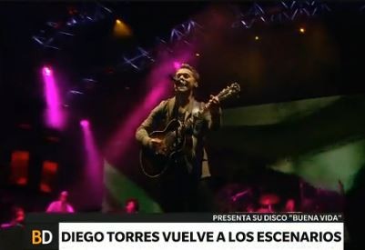 Diego Torres vuelve a los escenarios