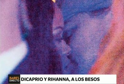 Leonardo DiCaprio y Rihanna, a los besos en París
