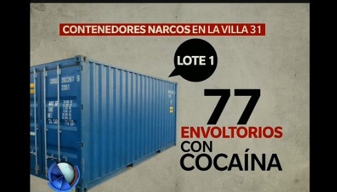 Cocaína y un arsenal dentro de dos contenedores en la Villa 31