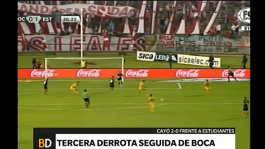 Tercera derrota seguida de Boca