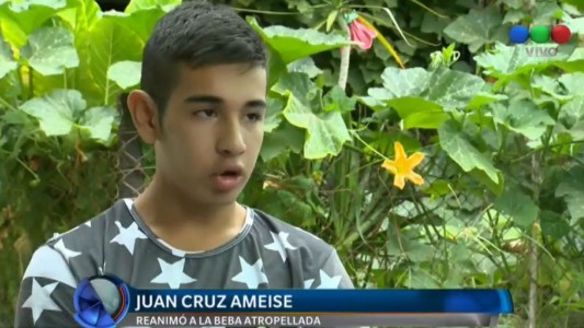 El chico de 15 años que le salvó la vida a la beba atropellada junto a su mamá