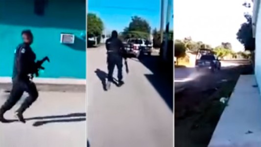 Video: policías mexicanos huyen antes de un crimen en Sinaloa