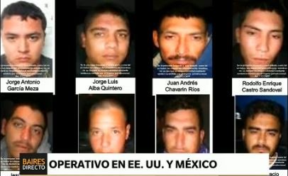 México y EE.UU. capturaron 22 miembros del cartel de Sinaloa