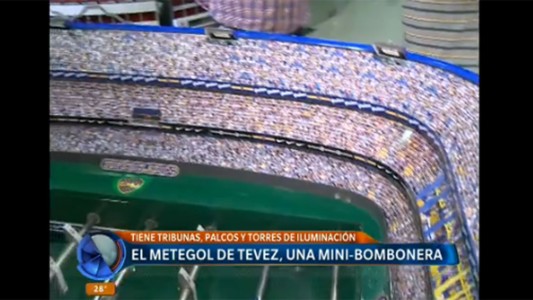El metegol de Tevez, una mini Bombonera