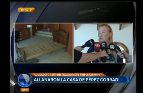 Allanaron la casa de la exesposa de Pérez Corradi