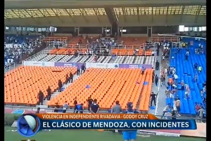 Incidentes en el clásico de Mendoza