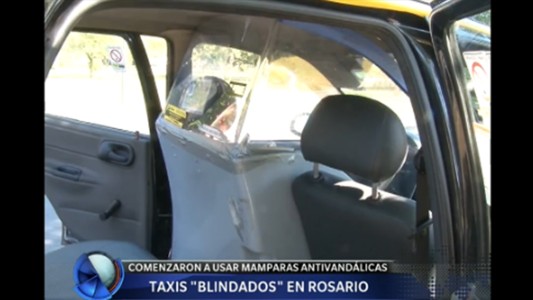 Taxis "blindados" en Rosario