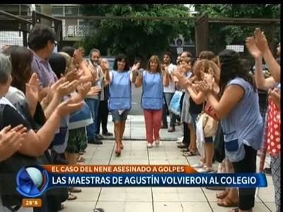 Volvieron a la escuela las maestras de Agustín Marrero