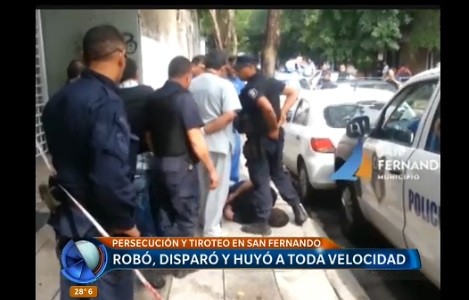 Persecución y tiros en San Fernando