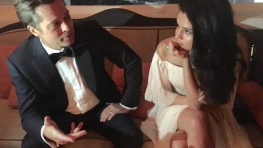 Angelina Jolie,celosa por las fotos de Brad Pitt y Selena Gomez