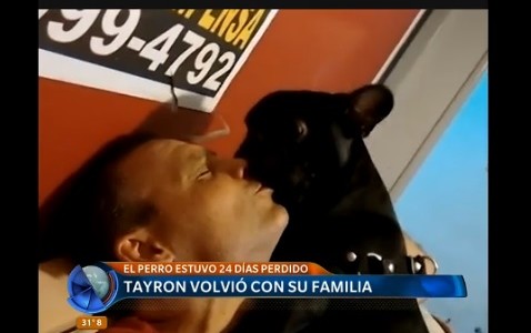 Tras 24 días perdido, Tayron volvió con su familia