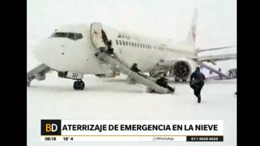 Aterrizaje de emergencia en la nieve