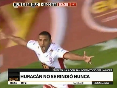 Huracán le ahogó el festejo a San Lorenzo en el último minuto